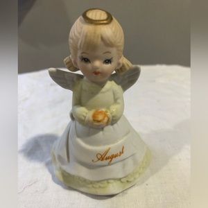 Sweet Little Lefton August Angel 1985 Great Condition 3”